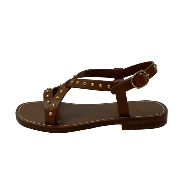 Celine Sandals Brown Studded Leather 35 in Brown Leather from The Reluxe, photo 1 of 1