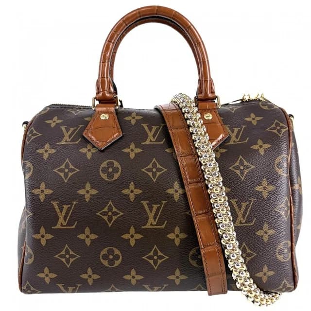 Louis Vuitton 2-Way Monogram Speedy Bandouliere 25 Shoulder Bag Crossbody in Crocodile from The Reluxe, photo 1 of 1