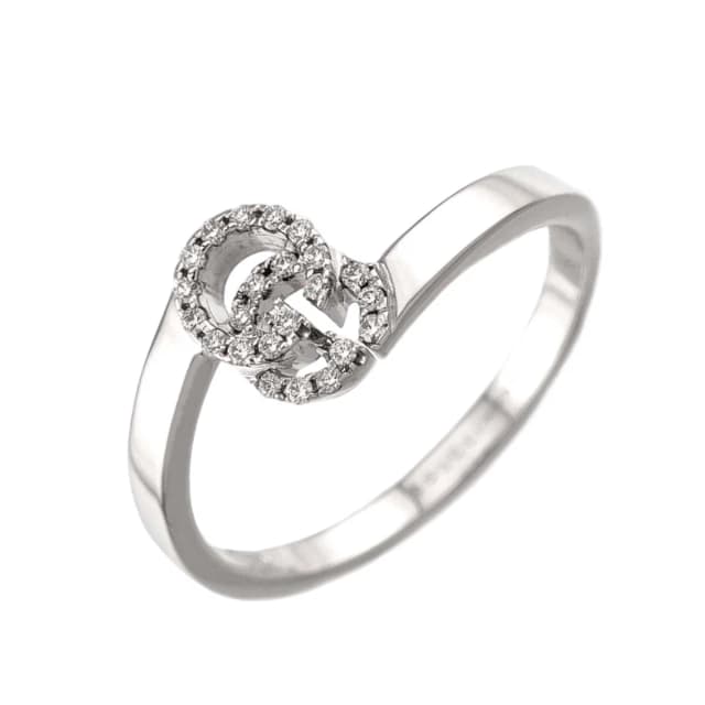 Gucci GG Running Diamond Ring 18K White Gold in White from The Reluxe, photo 1 of 1