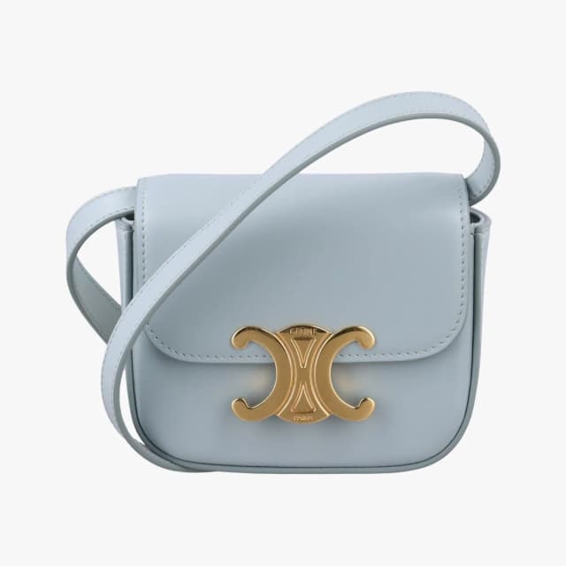 Celine Mini Claude Triomphe Blue Leather in Blue Leather from The Reluxe, photo 1 of 1