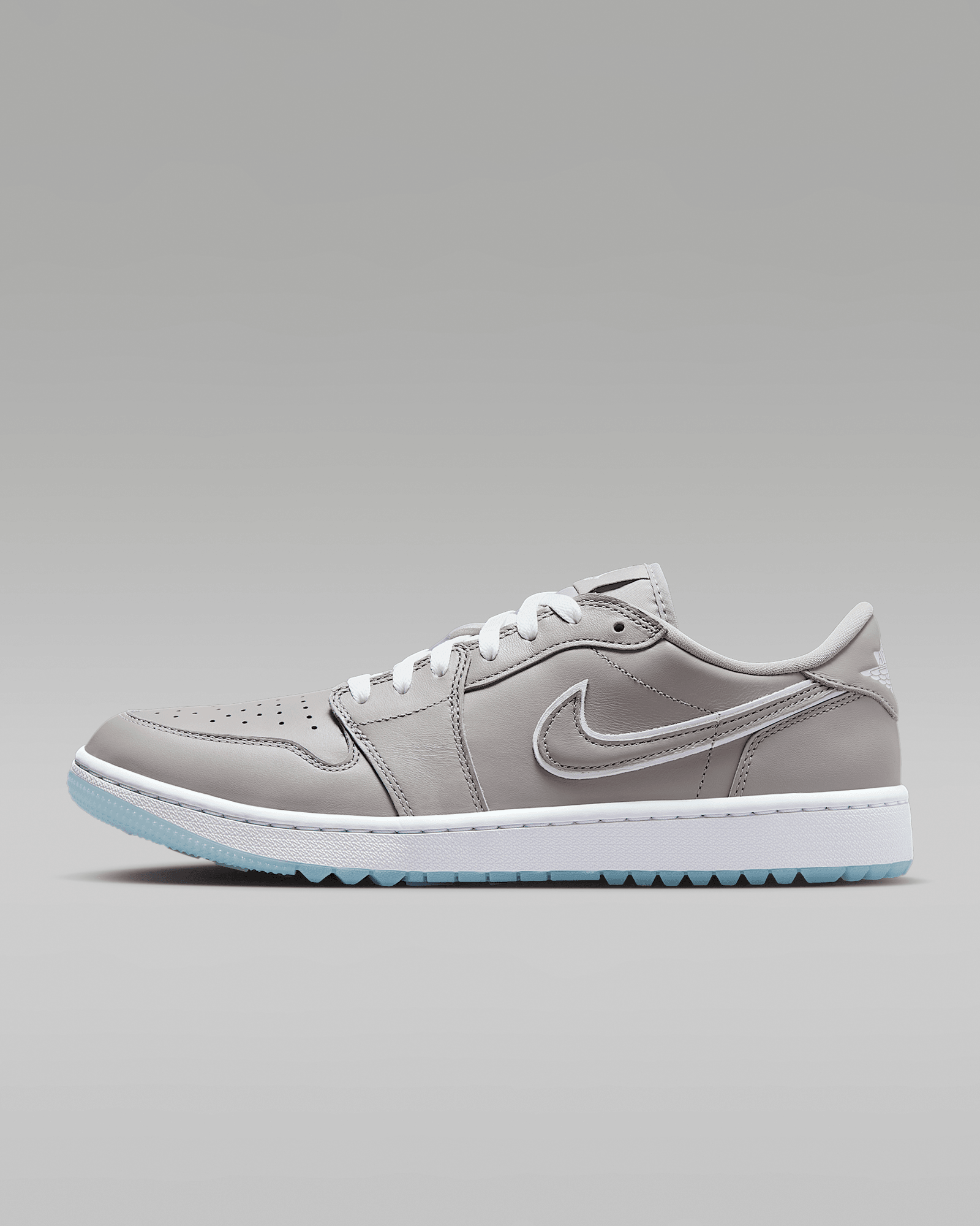 Air Jordan 1 Low G in Medium Grey/Blue Tint/White, image 1 of 1 from Nike