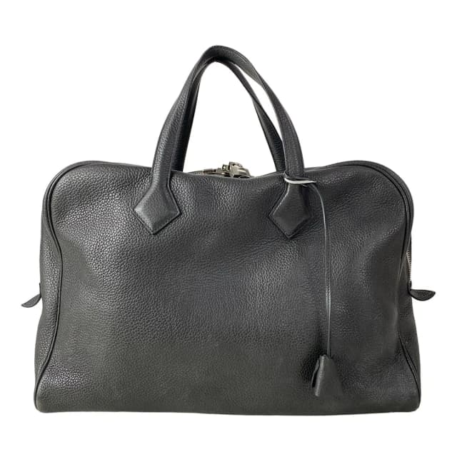 Hermès Business Bag Victoria Gray Silver in Grey Clemence leather from The Reluxe, photo 1 of 1
