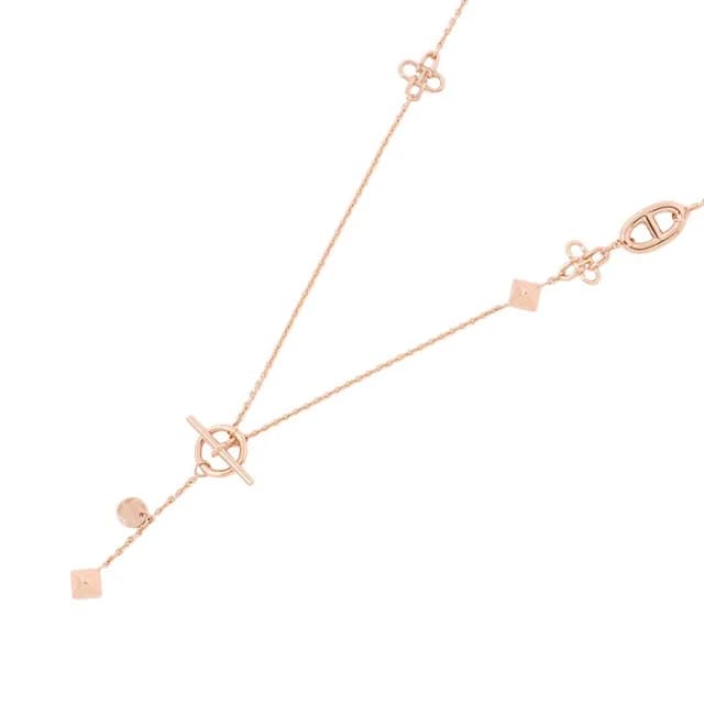 Hermès Necklace Ronde Multi LG 18K Pink Gold in Pink from The Reluxe, photo 1 of 1