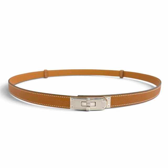 Hermès Kelly 18 Belt Veau Epsom Gold Silver in Gold Epsom leather from The Reluxe, photo 1 of 1