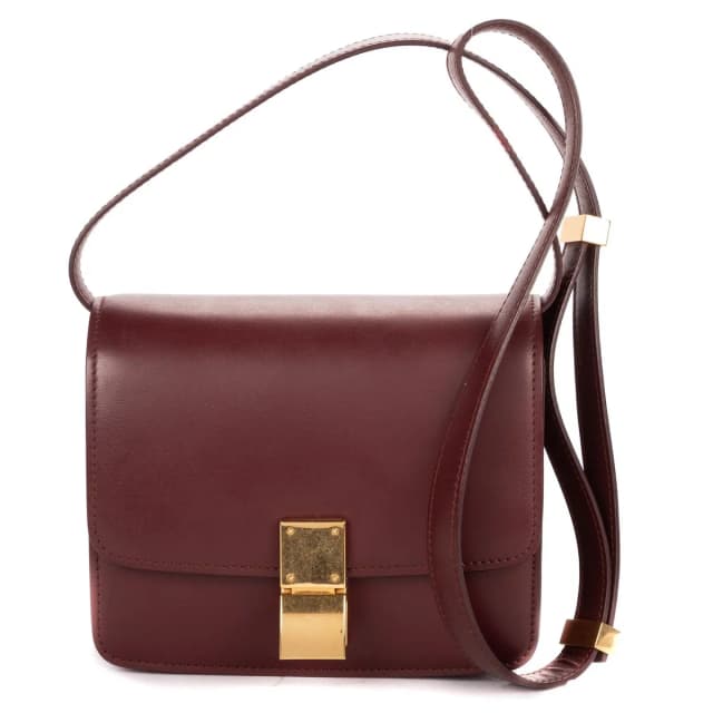 Celine Small Classic Box Burgundy Smooth Calfskin in Burgundy Calfskin from The Reluxe, photo 1 of 1