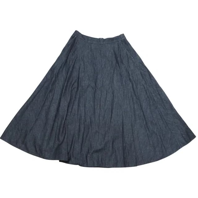 Max Mara 'S Stretch Denim Long Flare Skirt Indigo 38 in Denim from The Reluxe, photo 1 of 1