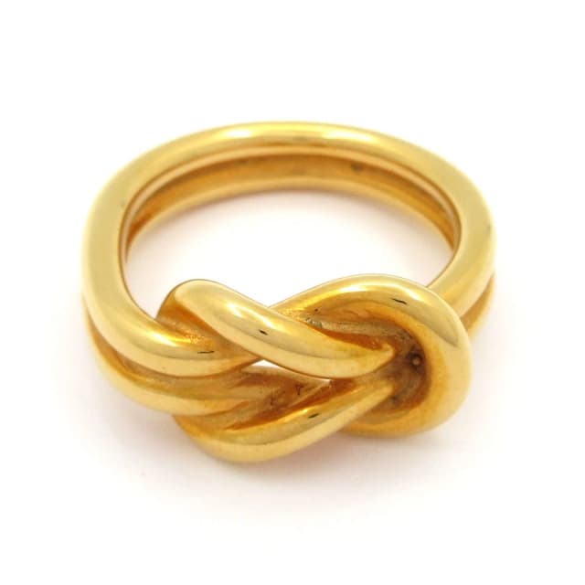 Hermès Scarf Ring Attached Gold in Gold from The Reluxe, photo 1 of 1