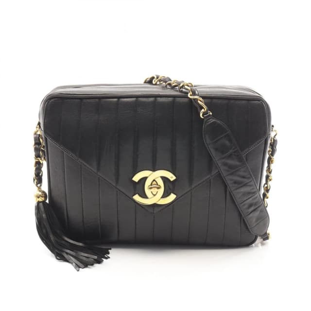Chanel Shoulder Bag Mademoiselle Tassel Black Lambskin Fringe Chain in Black Lambskin from The Reluxe, photo 1 of 1