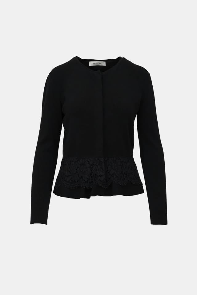 Valentino Garavani Lace Trim Cardigan from VSP Consignment, photo 1 of 1
