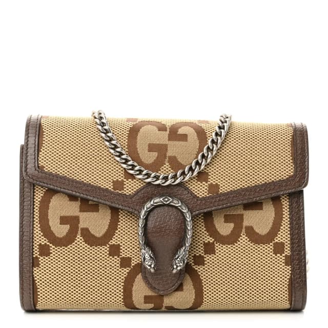Gucci Dionysus Wallet On Chain GG Canvas Bag - Beige & Brown in Brown Canvas from H&T, photo 1 of 1