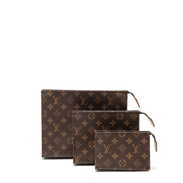 Louis Vuitton Trio Toilet Pouch Monogram Canvas GHW in Coated canvas from EMIER, photo 1 of 1