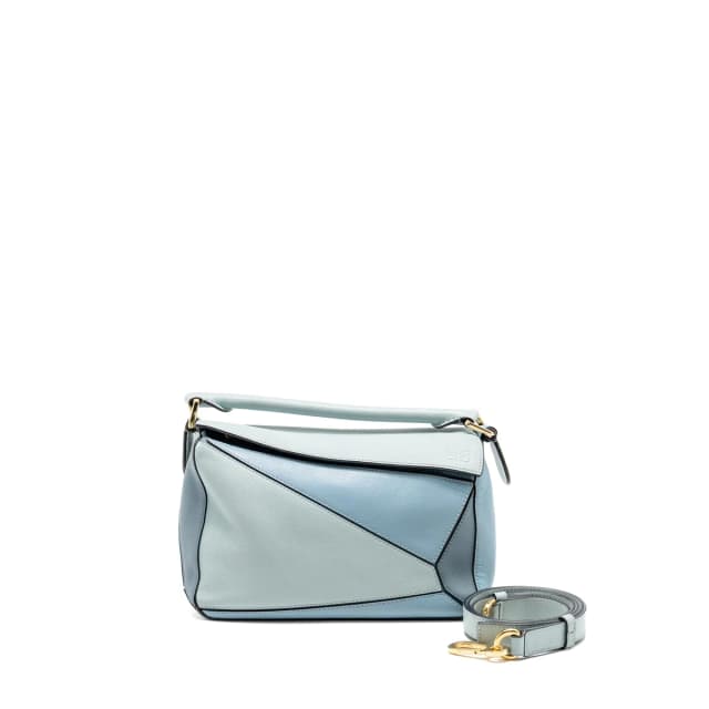 Loewe Small Puzzle Bag Calfskin Blue/ Multicolour GHW in Blue Calfskin from EMIER, photo 1 of 1