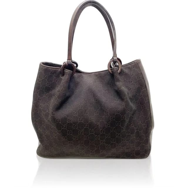 Gucci GG Canvas Tote Bag Brown in Brown Canvas from The Reluxe, photo 1 of 1