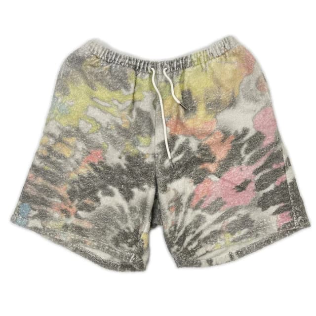 Celine White Terry Cotton Shorts in White from The Reluxe, photo 1 of 1