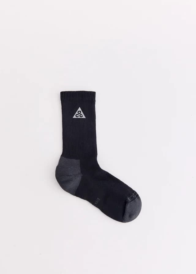 Nike ACG Everyday Elevated Socks in BLACK/DK SMOKE GREY/REFLECTIVE, image 1 of 1 from Incu