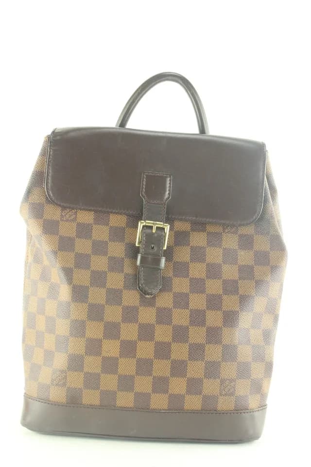 Louis Vuitton Damier Ebene Soho Backpack in Brown Leather from Bagriculture, photo 1 of 1