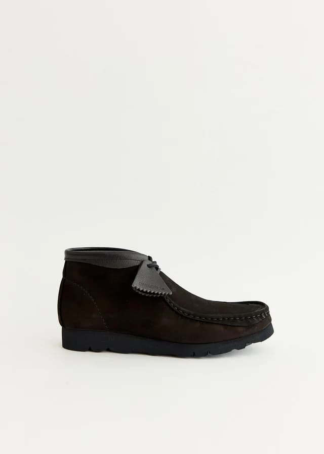 Clarks x Invincible Wallabee Boots in Black Combi, image 1 of 1 from Incu