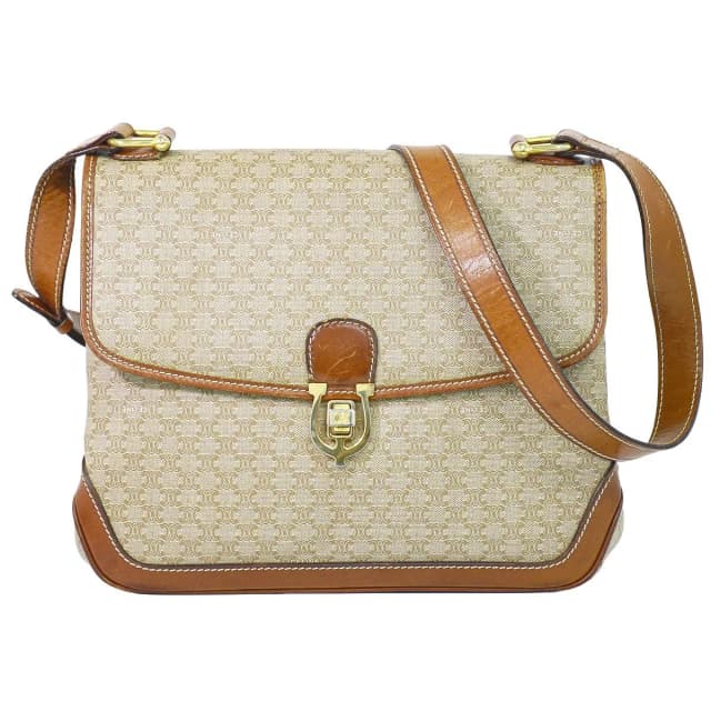 Celine Macadam Turnlock Shoulder Bag Pochette Beige Second in Beige from The Reluxe, photo 1 of 1