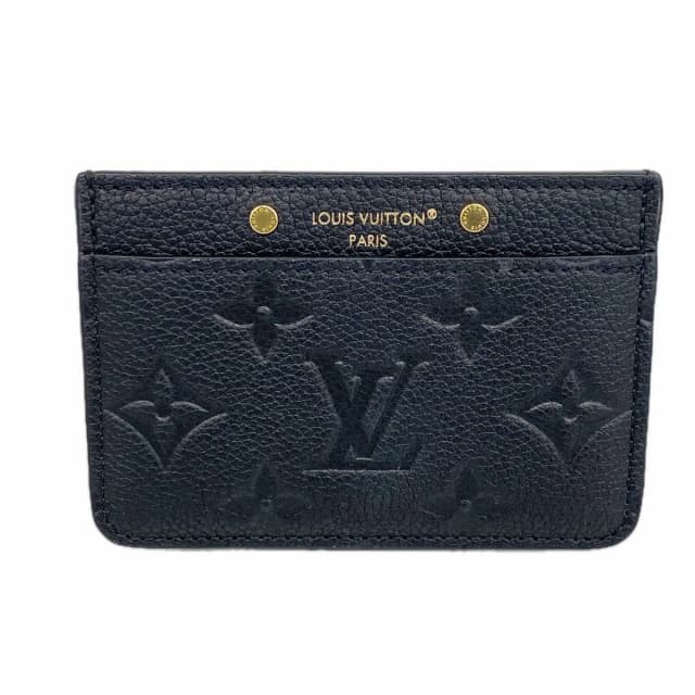 Louis Vuitton Card Case Monogram Empreinte Porte Cartes Simple Noir in Black from The Reluxe, photo 1 of 1
