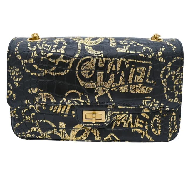 Chanel Crocodile Embossed Graffiti Reissue 2.55 Flap Bag in Crocodile from Clotheshorse Anonymous, photo 1 of 1