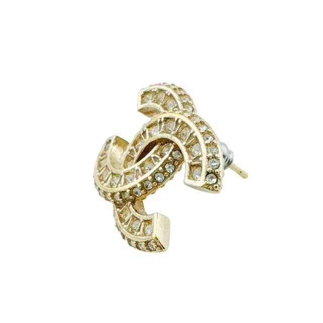 Chanel CC Logo Single Earrings Gold in Gold from The Reluxe, photo 1 of 1