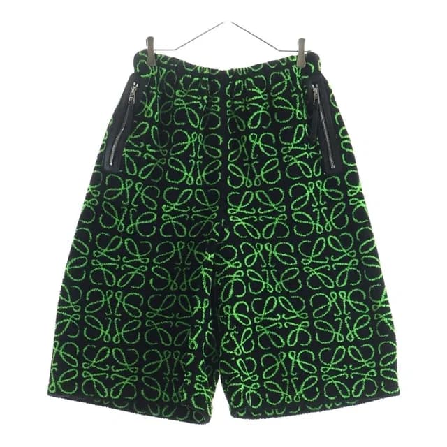 Loewe Jacquard Bermuda Shorts Anagram Black Green in Black from The Reluxe, photo 1 of 1