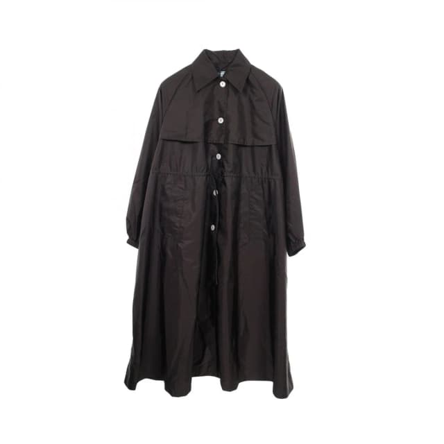 Prada Soutien Collar Coat Re-Nylon Black Nylon in Black Nylon from The Reluxe, photo 1 of 1