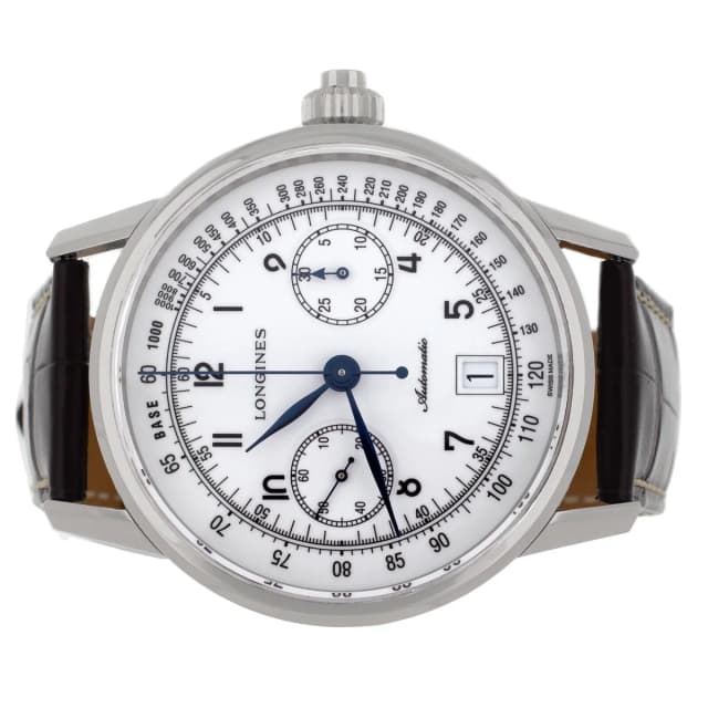 Heritage Chronograph Stainless Steel White Dial 41mm Full Set | Longines | Buy at in White from Truefacet, photo 1 of 1