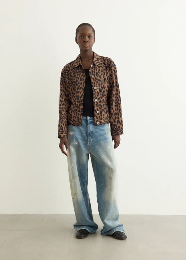 Baum und Pferdgarten Bene Jacket in Dark Brown Leopard, image 1 of 1 from Incu
