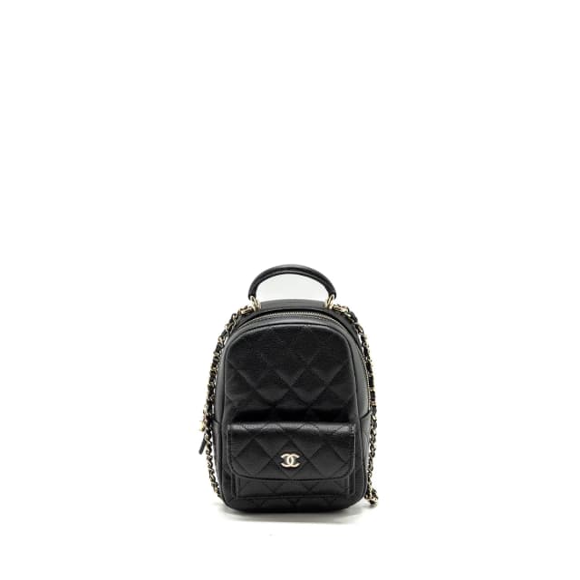 Chanel 24c Mini Backpack/Crossbody Bag Caviar Black LGHW (Microchip) in Black Caviar leather from EMIER, photo 1 of 1