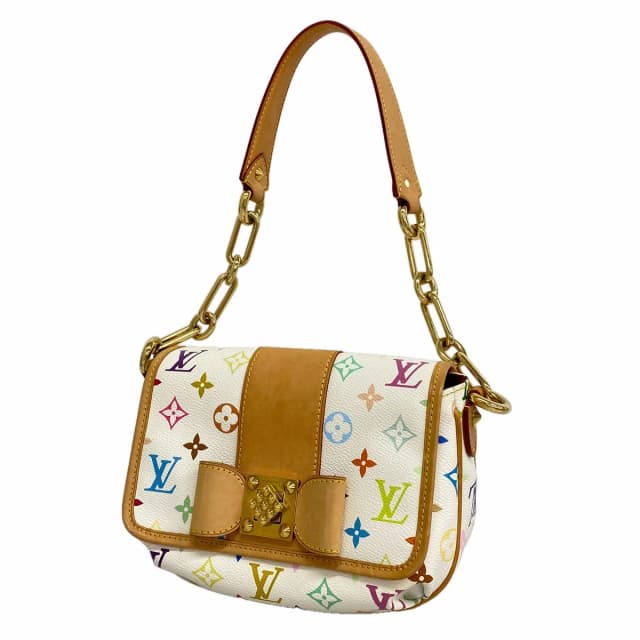 Louis Vuitton Shoulder Bag Monogram Multicolor Patti Blanc in White from The Reluxe, photo 1 of 1