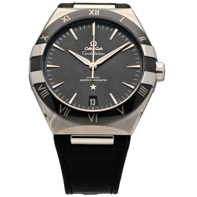 Omega Constellation 131.33.41.21.01.001 41mm Stainless Steel Watch in Leather from H&T, photo 1 of 1