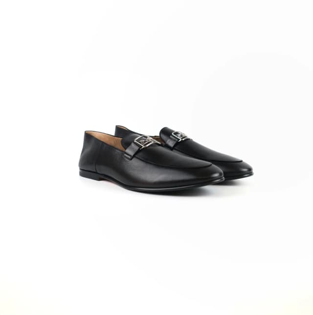 Hermès Mens Tenor Loafers Black Size 43 in Black Goatskin from The Purse Affair, photo 1 of 1