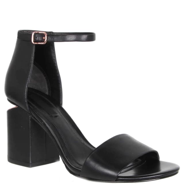 Alexander Wang Abby Sandal 80, Black/Rose Gold, image 1 of 1 from Cultstatus