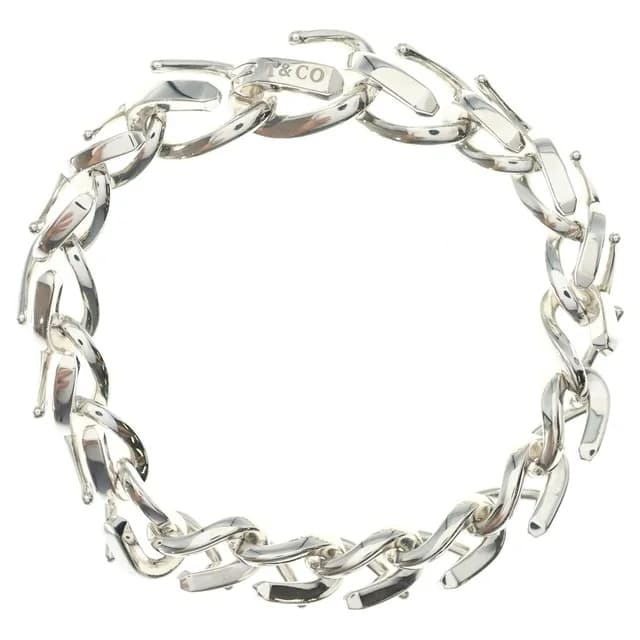 Tiffany & Co. Forge Small Link Silver Bracelet in Silver from The Reluxe, photo 1 of 1