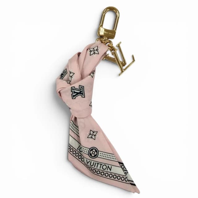 Bag Charm LV Bandana Pink Gold in Pink from The Reluxe, photo 1 of 1