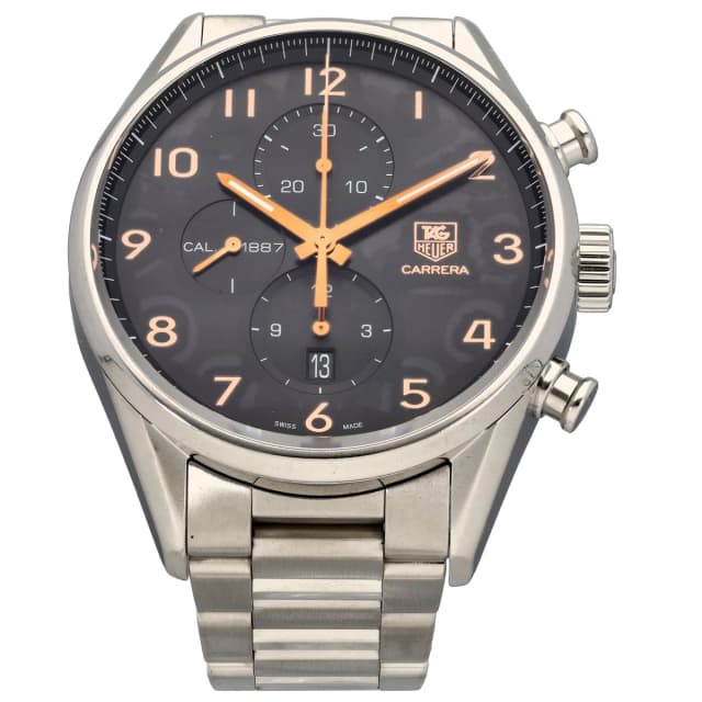 TAG Heuer Carrera CAR2014-2 43mm Stainless Steel Watch from H&T, photo 1 of 1
