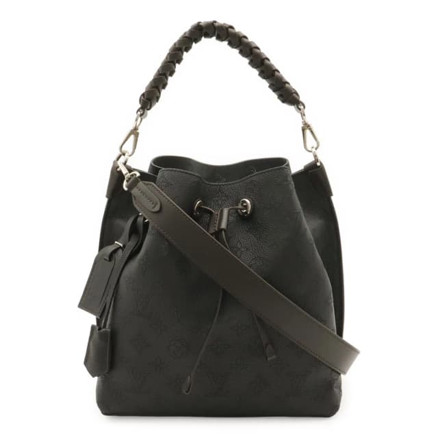 Louis Vuitton Monogram Mahina Mulia Shoulder Bag Tote 2-Way Leather Noir Black in Black Leather from The Reluxe, photo 1 of 1