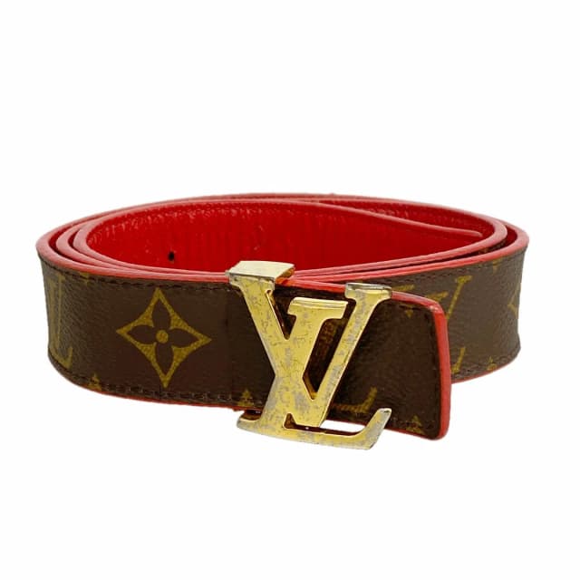 Belt Monogram Ceinture LV Brown Red in Brown Leather from The Reluxe, photo 1 of 1