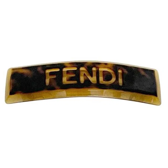 Hair Barrette, Fendi Plastic, Brown, Women's Clip in brown|red from Poshmark, photo 1 of 1