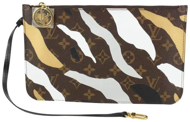 Louis Vuitton LVxLOL Camo Stripe Monogram Neverfull Pochette MM or GM in Canvas from Bagriculture, photo 1 of 1