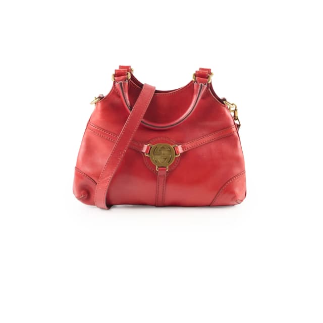 Gucci Vintage Top Handle Red in Red Leather from The Purse Affair, photo 1 of 1