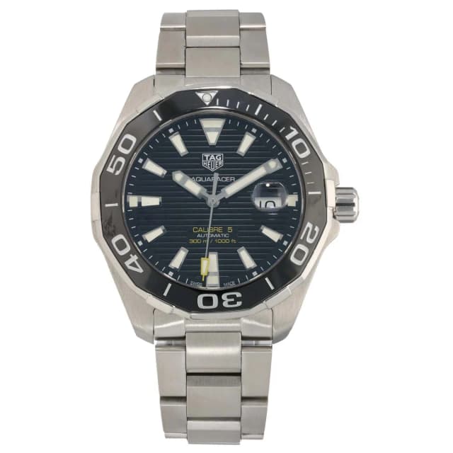 TAG Heuer Aquaracer WAY201A 43mm Stainless Steel Watch from H&T, photo 1 of 1