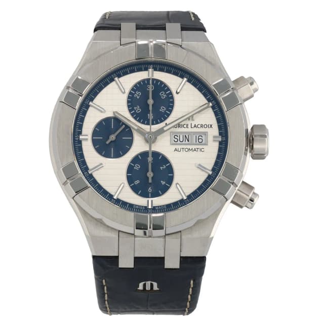 Maurice Lacroix Aikon AI6038 44mm Stainless Steel Watch in Leather from H&T, photo 1 of 1