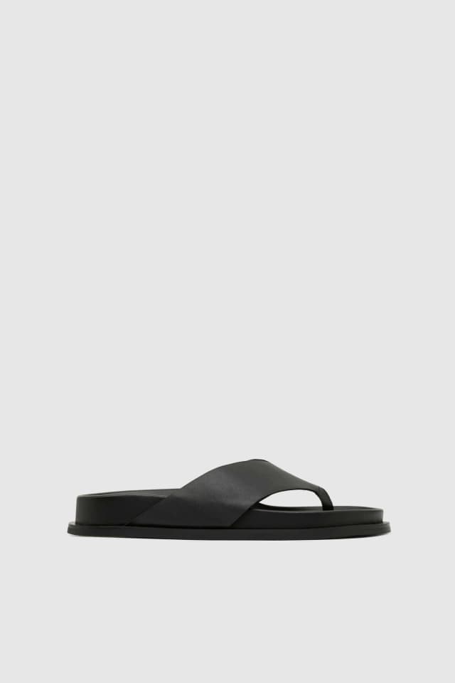 St Agni Classic Thong Slide - Black, image 1 of 1 from St. Agni
