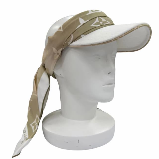 Louis Vuitton Sun And Silk Sun Visor Monogram Shoulder in Beige Silk from The Reluxe, photo 1 of 1