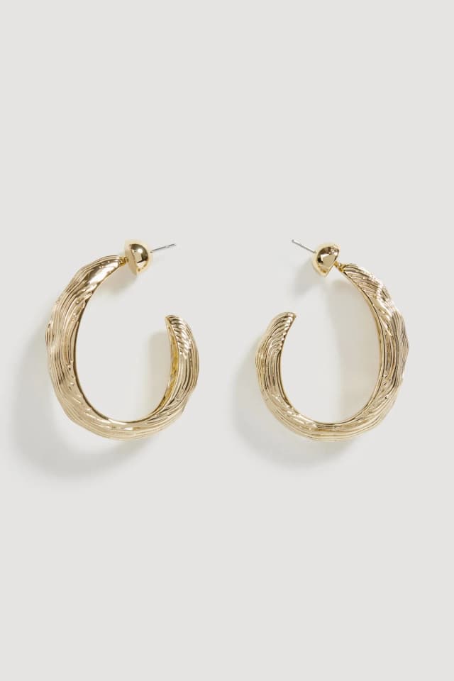 AJE Saule Hoop in GOLD, image 1 of 1 from Aje