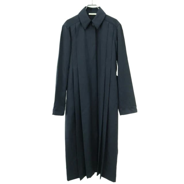 Celine by Phoebe Philo Belted Wool Long Coat 2 Charcoal Blue 34 in Blue Wool from The Reluxe, photo 1 of 1