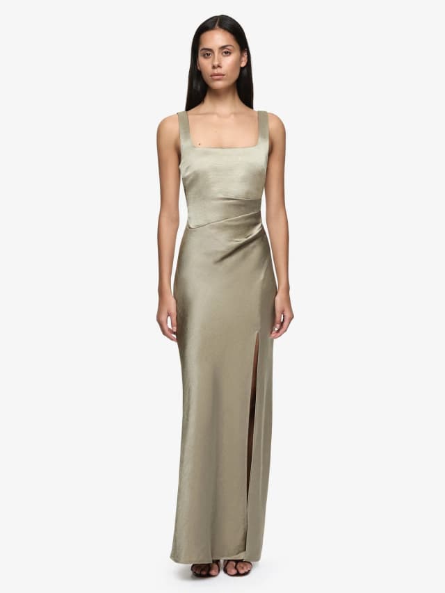 Bec&Bridge THE DREAMER SQUARE NECK DRESS - SAGE in Green, image 1 of 1 from BEC + BRIDGE