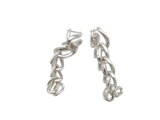 Tiffany & Co. Earrings Forge Drop Link Silver in Silver from The Reluxe, photo 1 of 1